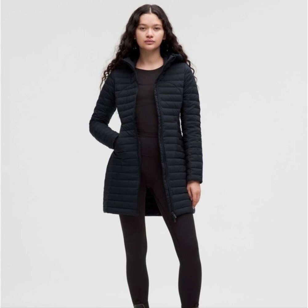 Lululemon Pack It Down Long Jacket True Navy Like New